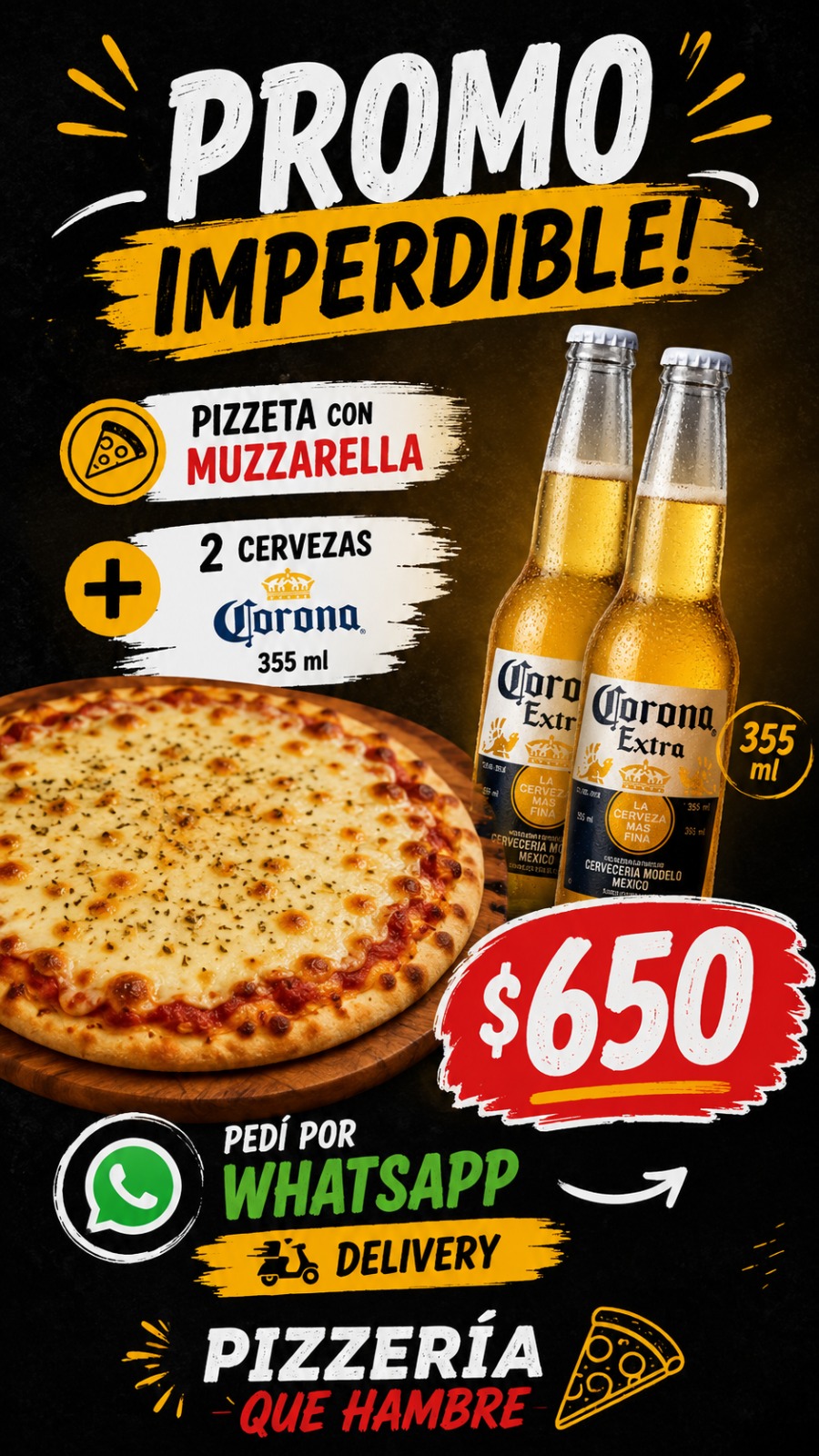 Promo Pizzeta + 2 Coronas - vista 2